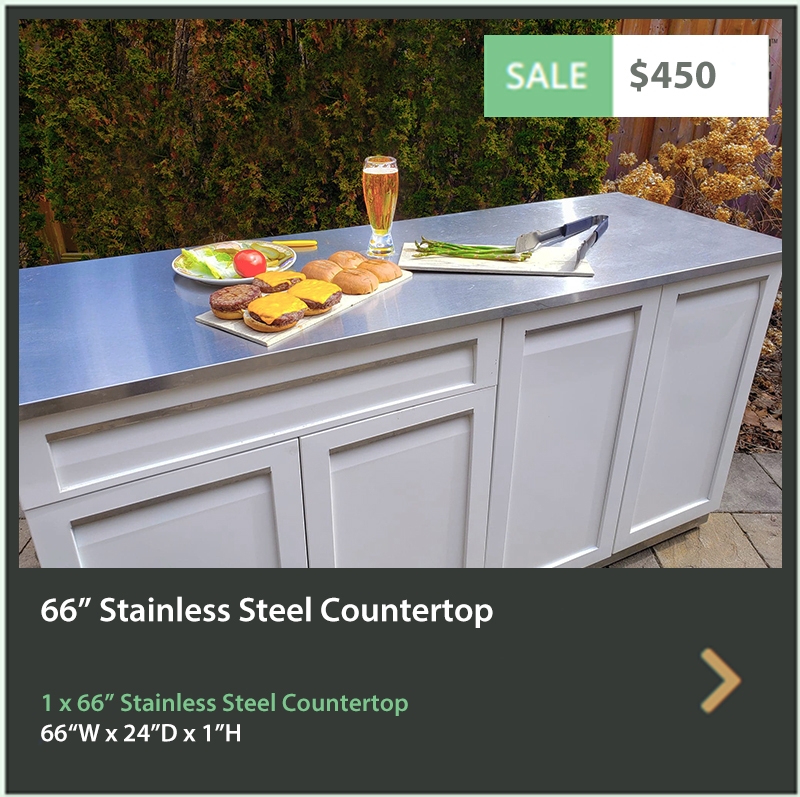 450 4 Life Outdoor 66 Inch Stainless Steel Outdoor Kitchen Countertop