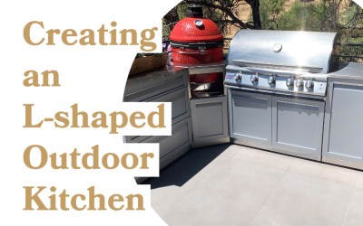 Create the best L-shaped outdoor kitchen for your space
