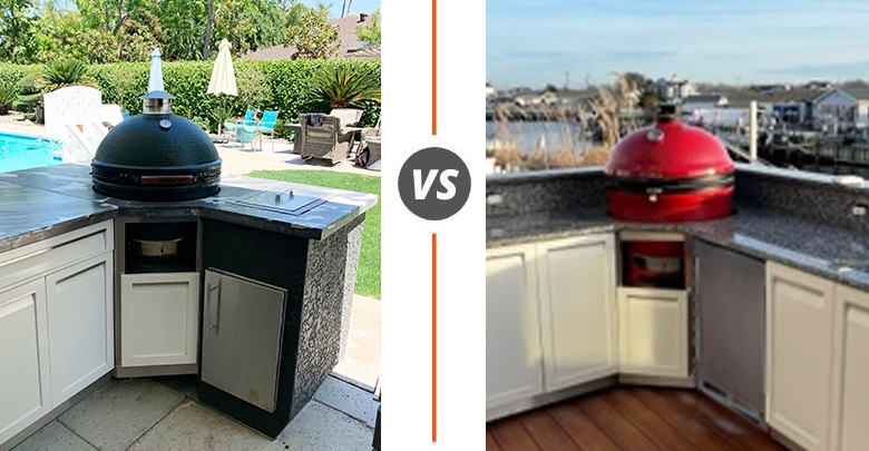 XL Green egg and Big Joe